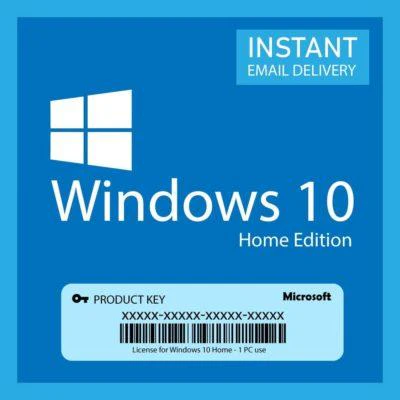 Windows 10 Home Product Key 32/64 Bit (Retail Version) Digital license key Instant cdkey